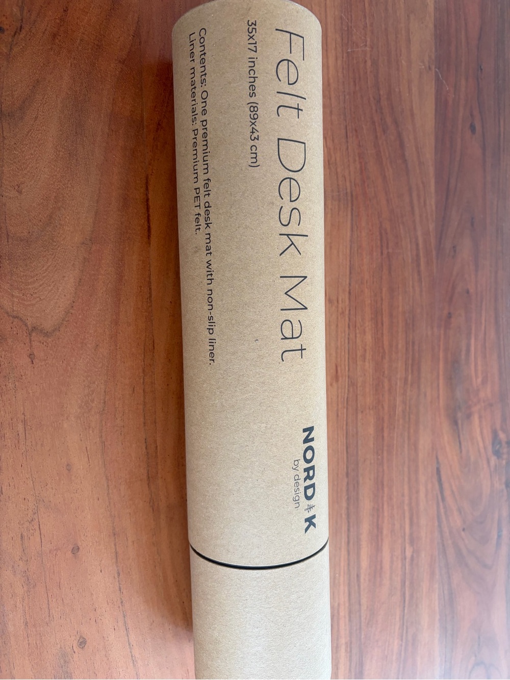 Nord + K Felt Desk Mat in Natural Beige new in box minimalist Scandinavian